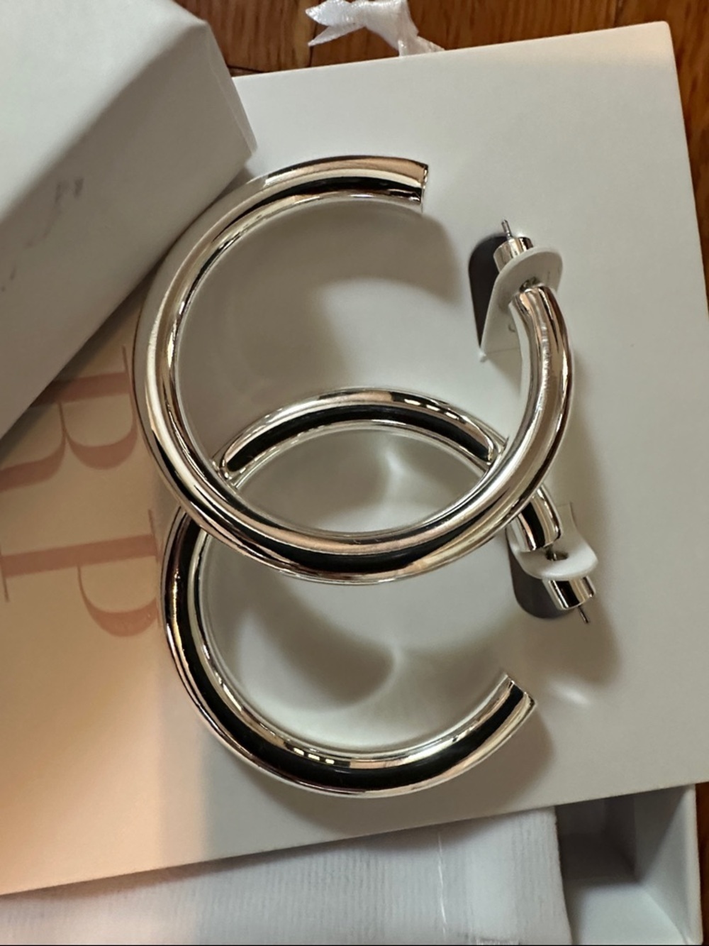 Rachel Parcell Silver Hoop Earrings